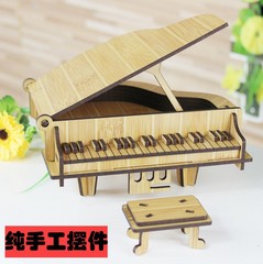 Sens Breathing 3D Puzzle Educational Toy DIY Handmade Assembly Wooden Decoration 3D Puzzle 2-Piece Set 