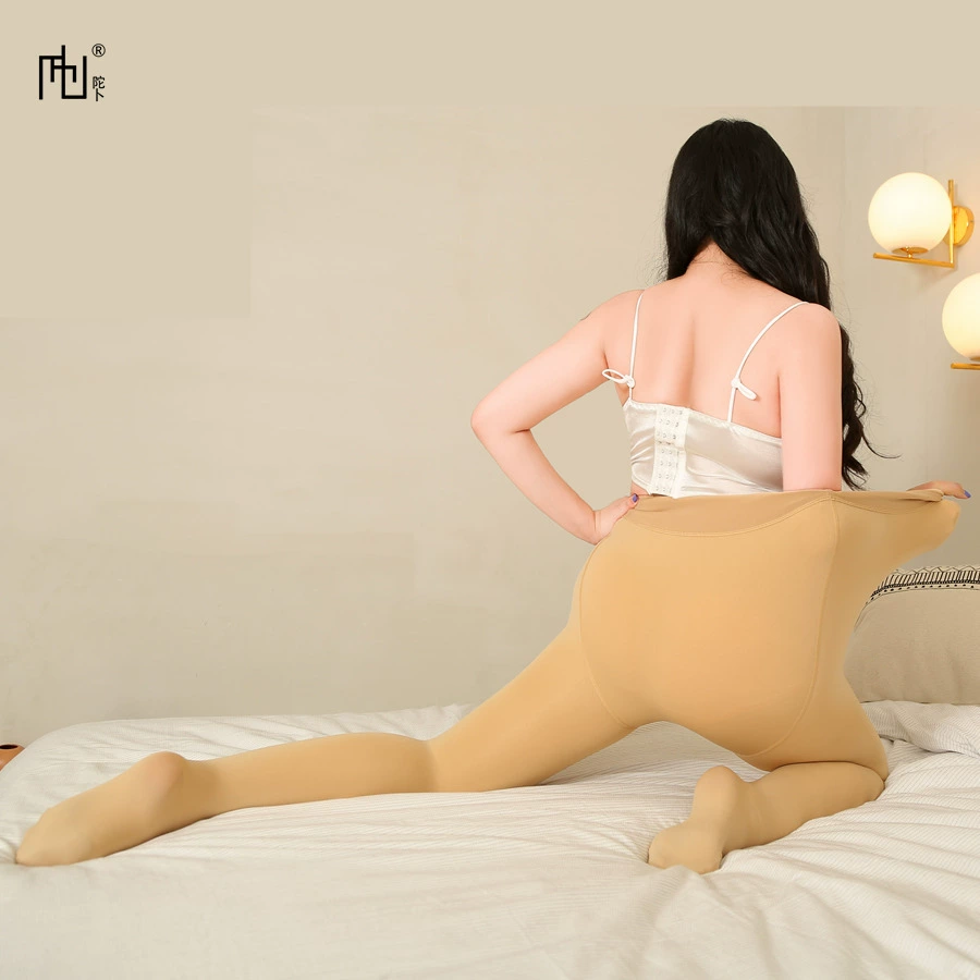 Демисезонный тёплый комбинезон, бархатные л leggings, телесный оттенок, плюс- сайз