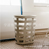 [Zhan Mao] Creative iron crafts hollow pure color clothes storage basket dirty basket Nordic design