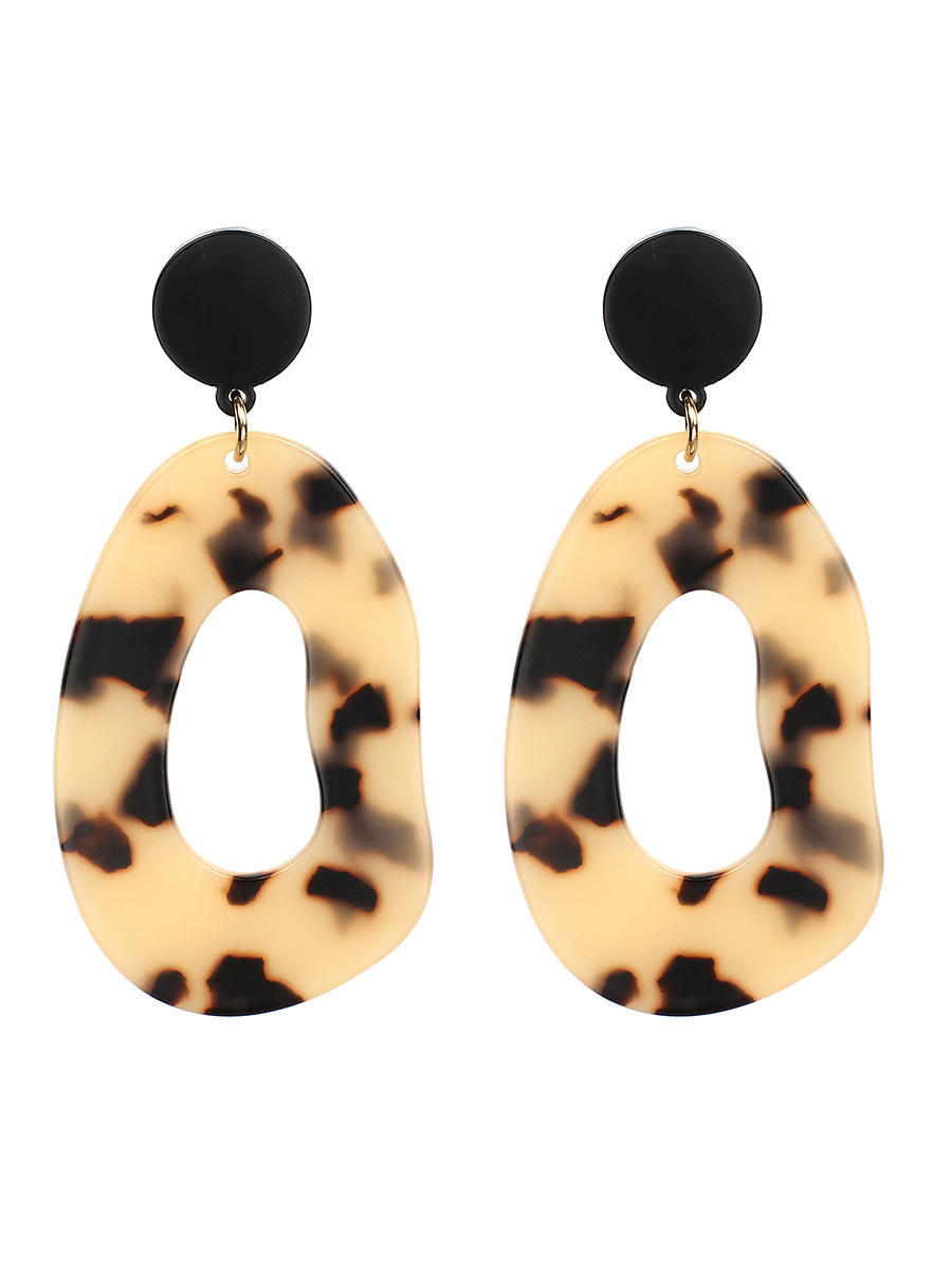 Acetate Plate Exaggerated Earrings display picture 3