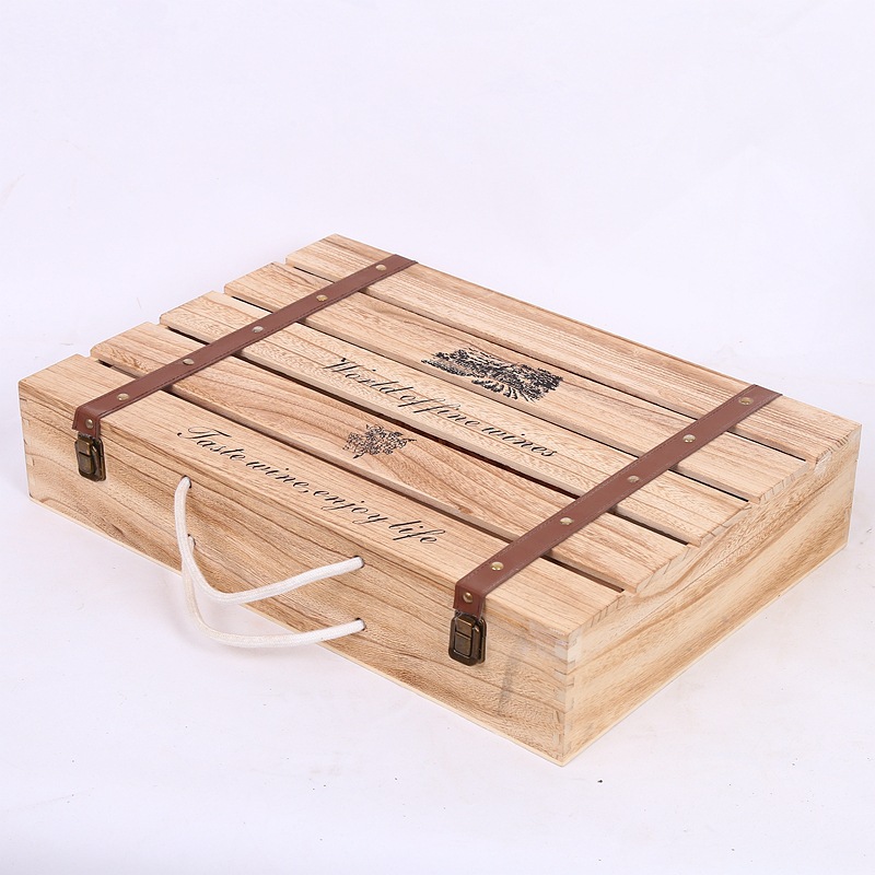 红酒六支装木箱六支红酒木箱六支装红酒木盒六支酒箱|ru