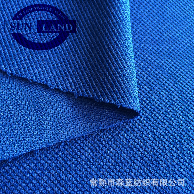 厂家供应针织纬编运动用品面料 150D双面玉米网眼布 大菠萝格网布