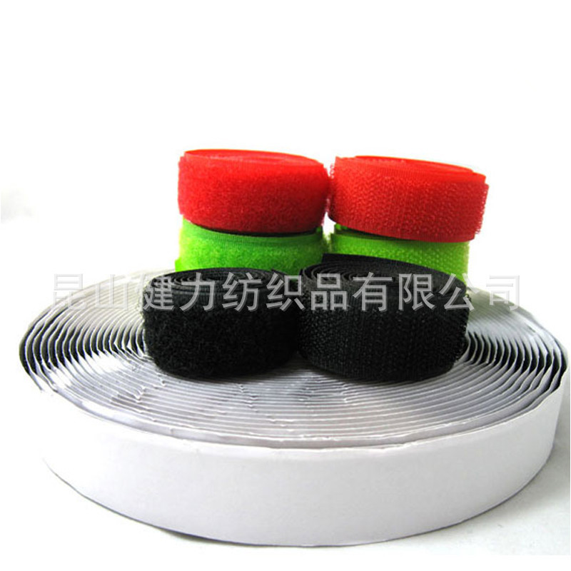 Supply Adhesive Velcro Back Round Velcro Hook and Loop Tape Adhesive Dot Hook and Loop Tape Mop ASB Strip Buckle