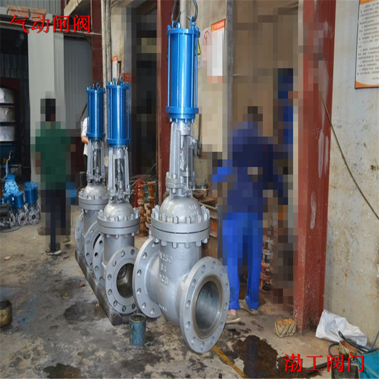 阀门厂家 Z641W-25P DN400气动闸阀 不锈钢法兰闸阀 气动明杆闸阀