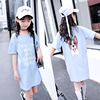 Short sleeve T-shirt, summer summer clothing, uniform, knitted scarf, jacket, suitable for teen, western style