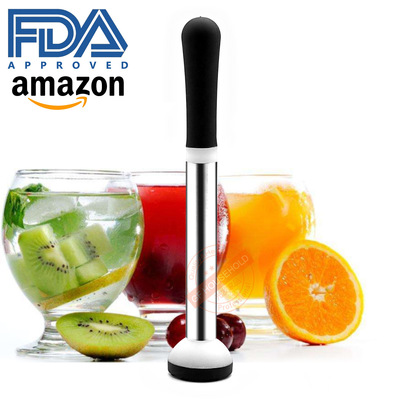 Cross border Stainless steel Swizzle stick Cocktail Plastic Shaker Plastic ice lolly Juice mashing machine