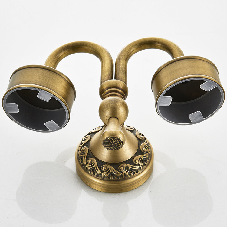 F8308 古铜色双杯架漱口杯架批发生产外贸卫浴五金挂件(7