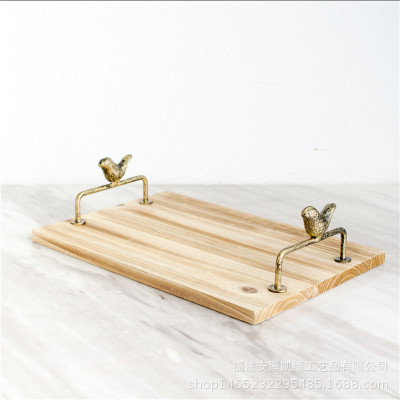 Nordic soporte de la torta de madera maciza moderna minimalista postre tienda bandeja postre estante moda boda accesorios decoración traje