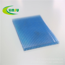 河北厂家加工透明pc阳光板婚庆展会搭棚4mm6mm中空红色阳光板