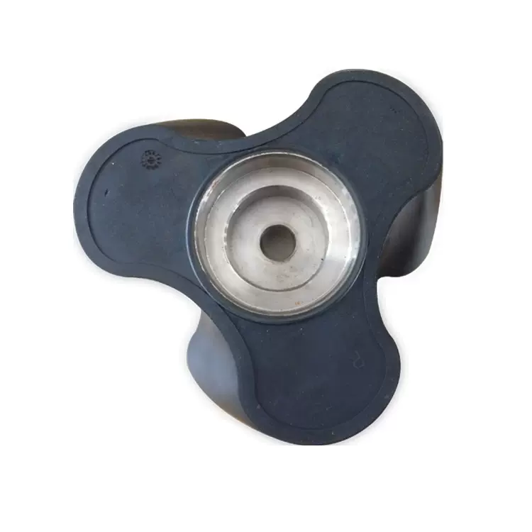 不锈钢全橡胶覆盖低脉动三叶螺旋式转子污泥水泵配件厂家批发