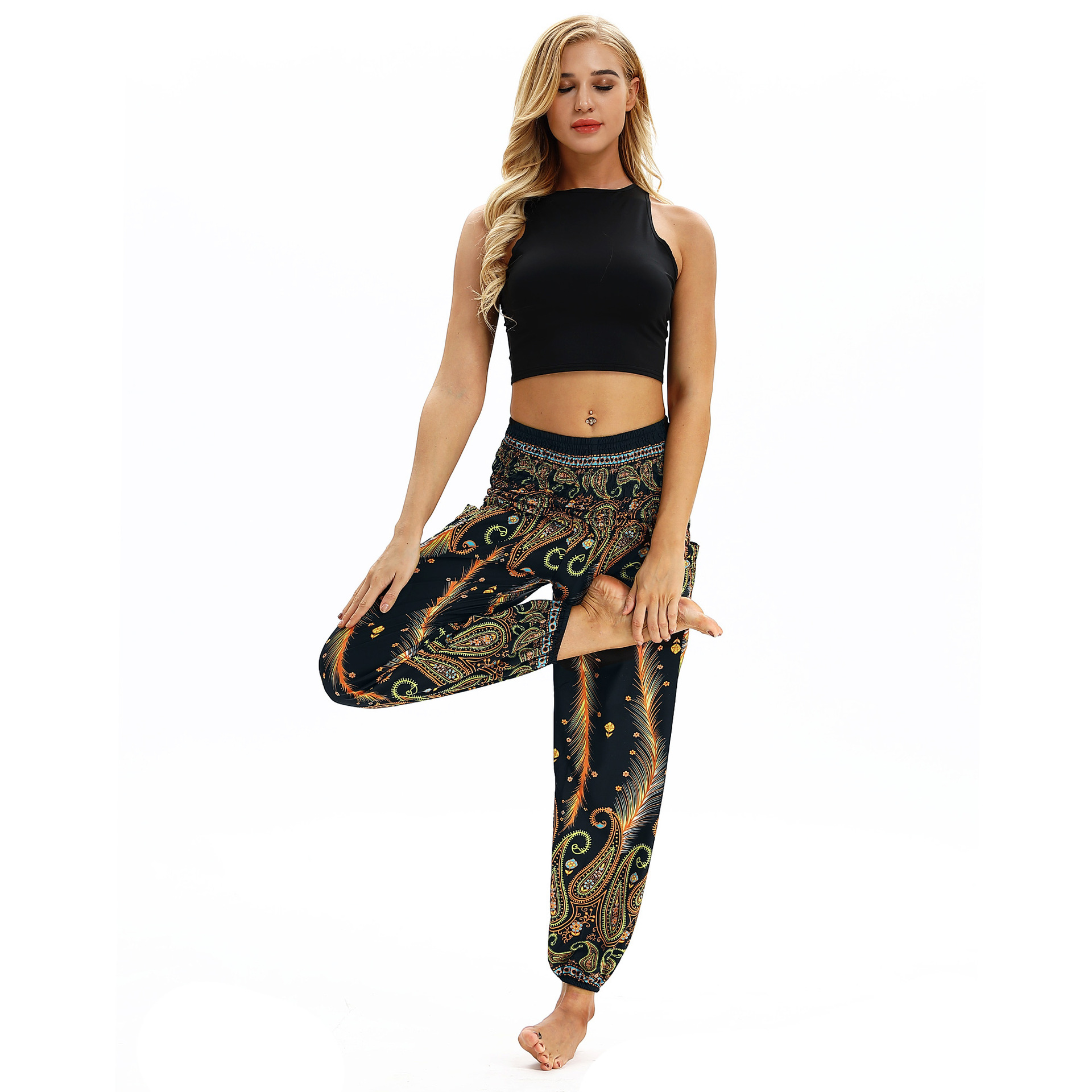 printing loose sports yoga pants Nihaostyle Clothing Wholesale NSMDF67669