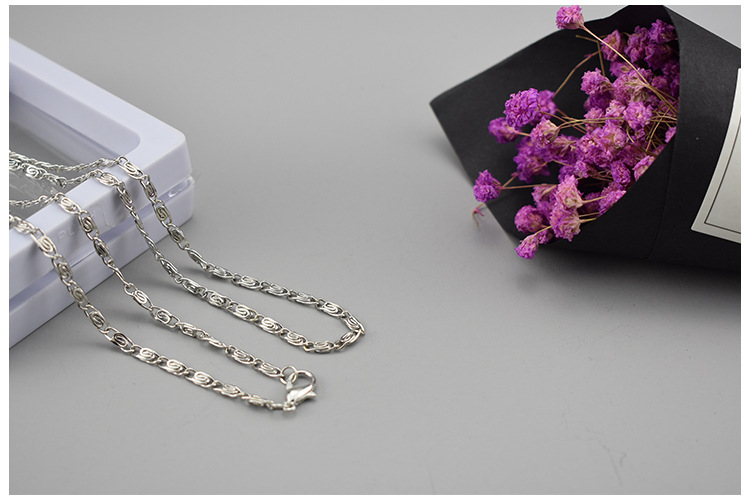 Flache Seitenkette Modeschmuck Individuell Gestaltbar_voghion.com