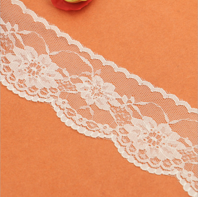 厂家爆款花边现货6CM裙摆无弹波浪花边 DIY头饰窗帘配件蕾丝辅料