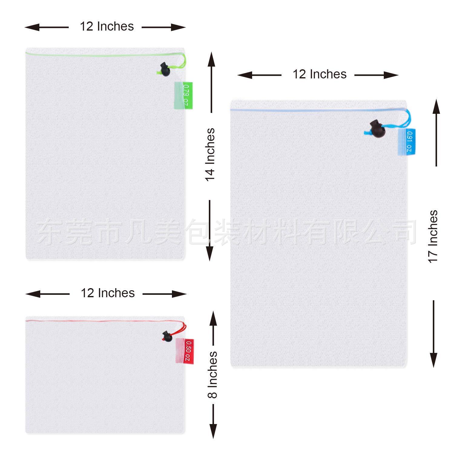 现货供应束口不包边涤纶网袋 水果蔬菜网布袋 尼龙网布抽拉绳布袋