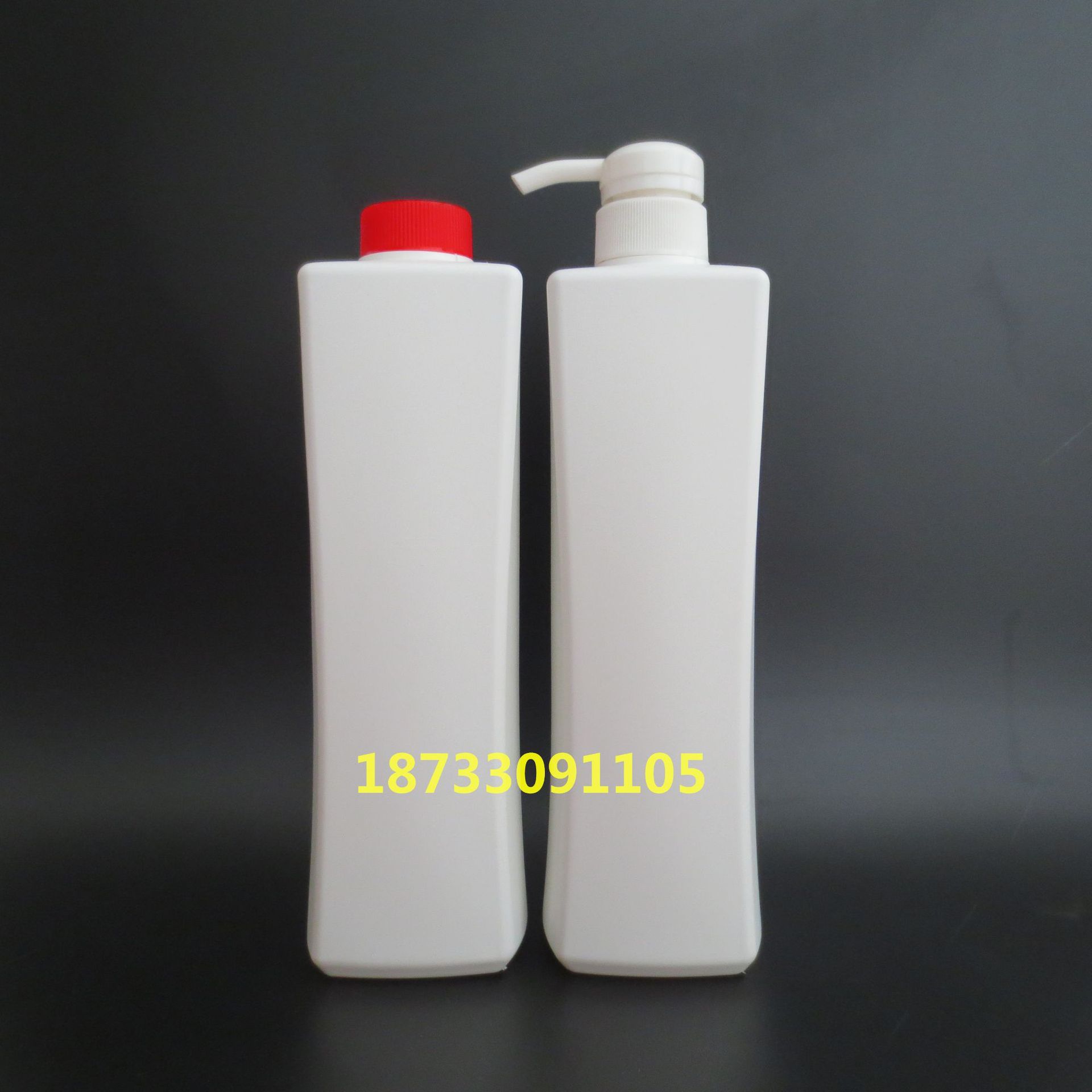 500ml750ml收腰方形压泵洗发水沐浴乳瓶管道疏通清洗剂瓶洗车液瓶