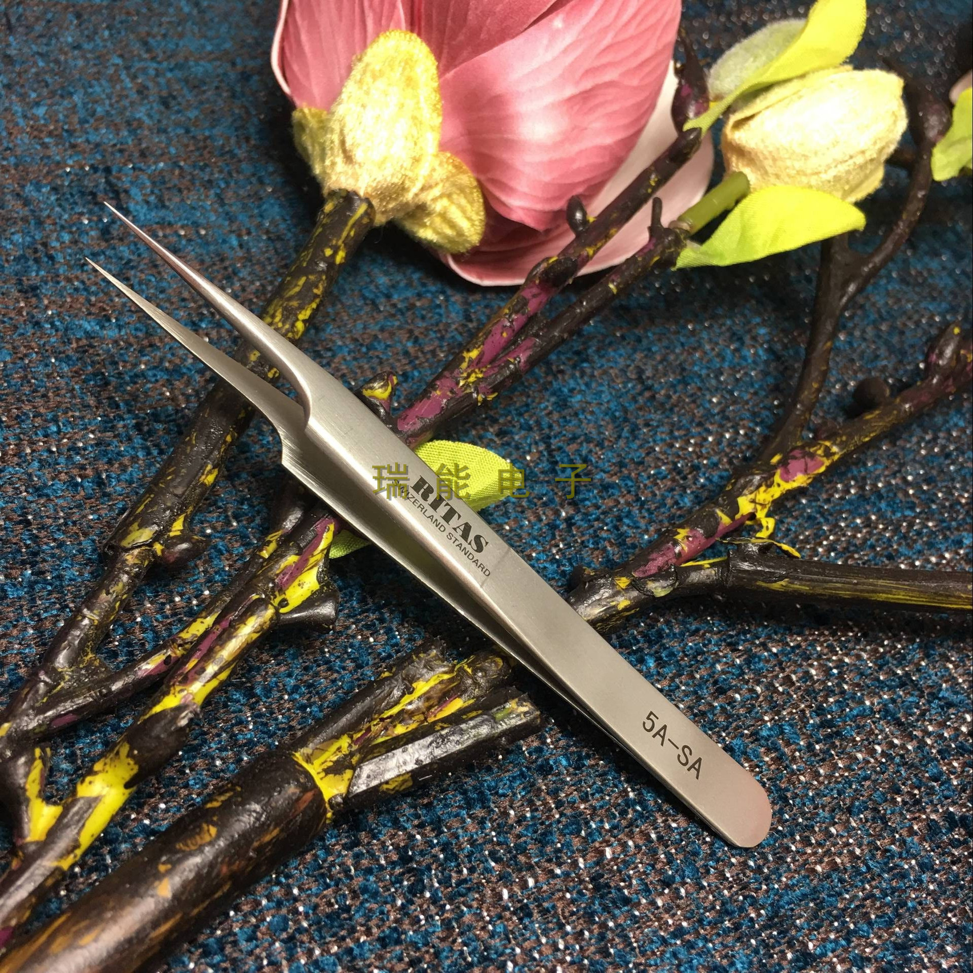 RITAS不锈钢高精密镊子睫毛嫁接 5A-SA