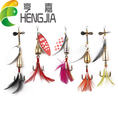HENG JIA Cross-border Supply Source Metal 5PCS Set Lure Spinning Shiny Baits Fishing Tackle Fishing Gear Wholesale