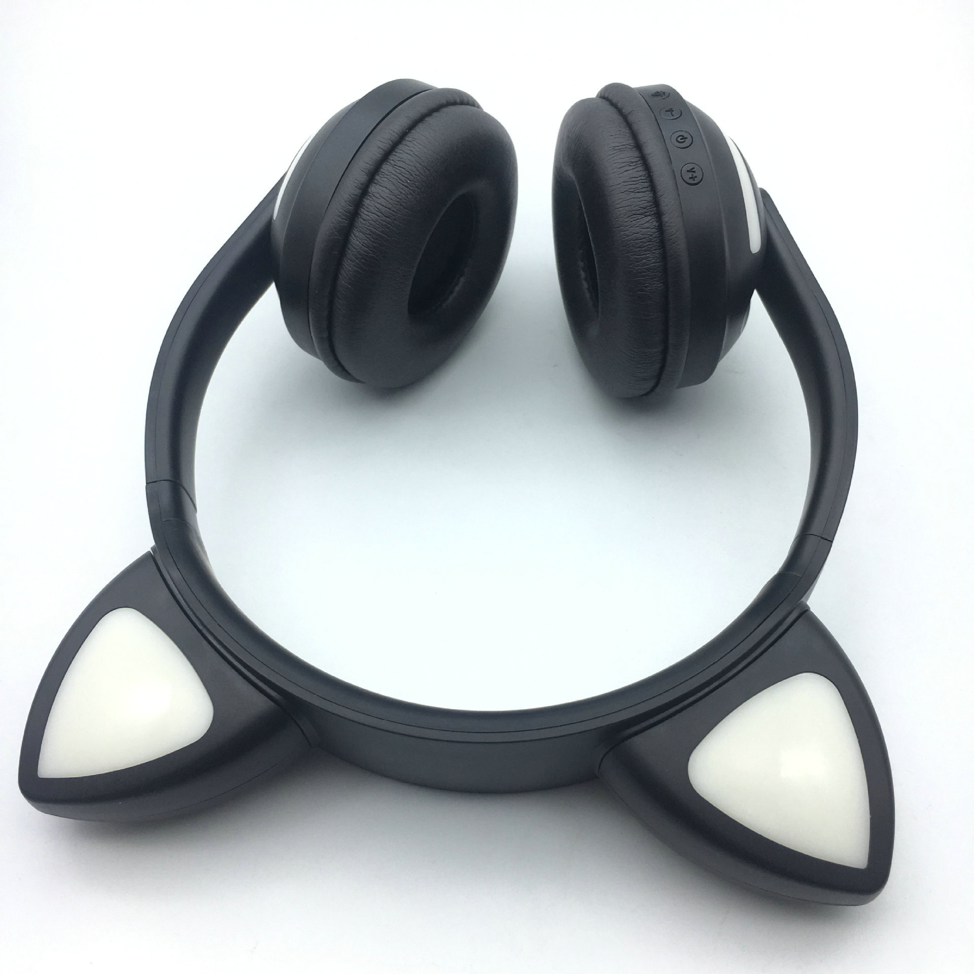 Headphones Flashing Earphone Cute Music With Cats Ear Headset Glowing