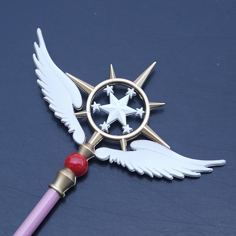 百变小樱库洛牌魔法棒手杖星星棒权杖星之杖五金挂件道具模型-阿里巴巴