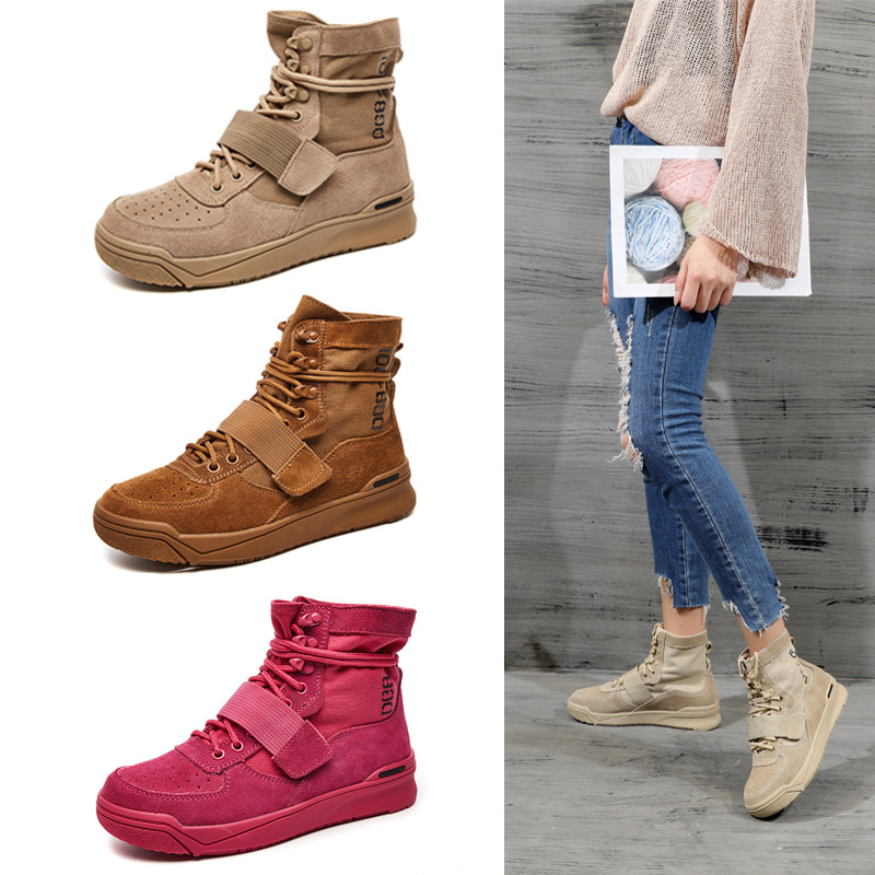 Bottes femme en Cuir + toile - Ref 3354755 Image 1