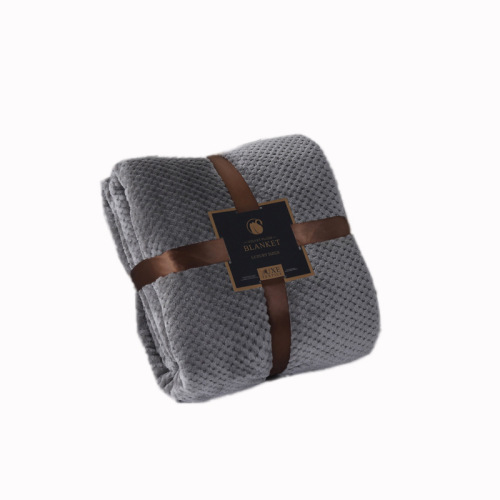 Solid Color Beibei Velvet Mesh Pineapple Plaid Blanket Flannel Sofa Casual Throw Blanket Wholesale Giveaway Gift Blanket