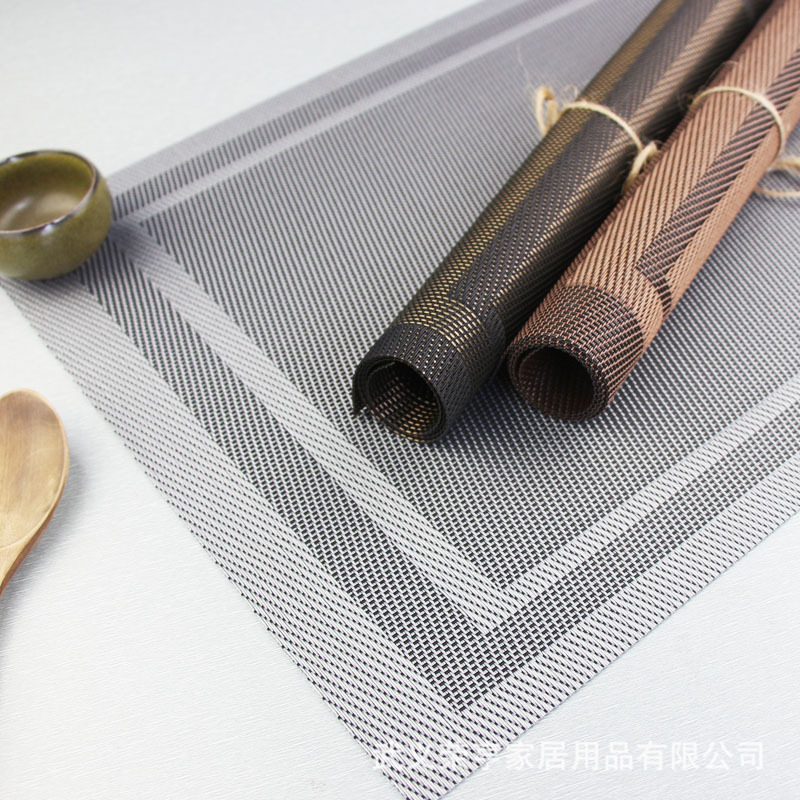 双层相框 欧式隔热垫 特斯林pvc西餐垫防滑防水环保餐桌垫杯垫