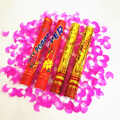 Festive Supplies Handheld Firework Cylinder Paper Petal Rain Firework Rocket Opening Activity Celebration Small Rocket 40cm