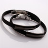 Men's bracelet engraved for beloved, fashionable silica gel accessory stainless steel, Korean style, Birthday gift