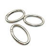 Factory specializes in the production of alloy spring buckle dog buckle key ring oval spring circle luggage buckle