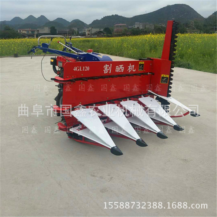 阆中稻麦打捆收割一体机 小麦水稻割捆一体机