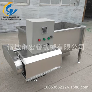 鸡鸭鹅浸烫机厂家供应 自动控温鸡鸭烫毛机浸烫锅 家禽烫脱机设备
