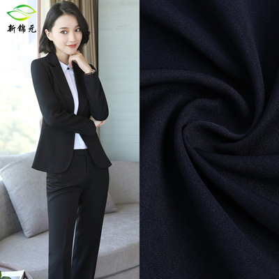Manufactor Direct selling Satin Twill Polyester fabric Uniforms do dyeing Cardin work clothes uniform Fabric supply