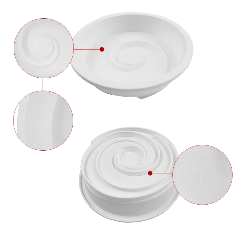 圣诞意大利同款圆形波纹慕斯模 DIY烘焙模硅胶翻... (3