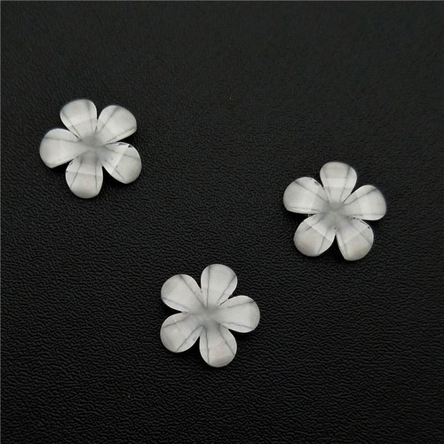 Wholesale resin water drop five-petal flower handmade DIY hairpin hair accessories accessories mobile phone manicure beauty sticker diamond material