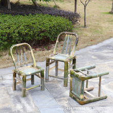 竹椅子靠背椅家用藤椅單人中式編織竹制家具成人椅復古老式小凳子