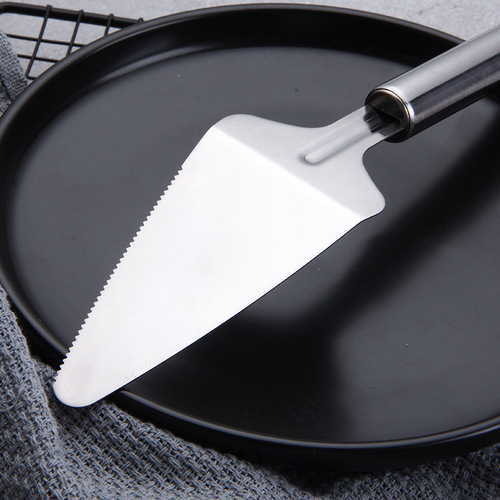 Manufacturer Direct Supply 430# Cake Spatula Stainless Steel Pizza Spatula Triangle Cheese Spatula Pizza Knife Baking Tool