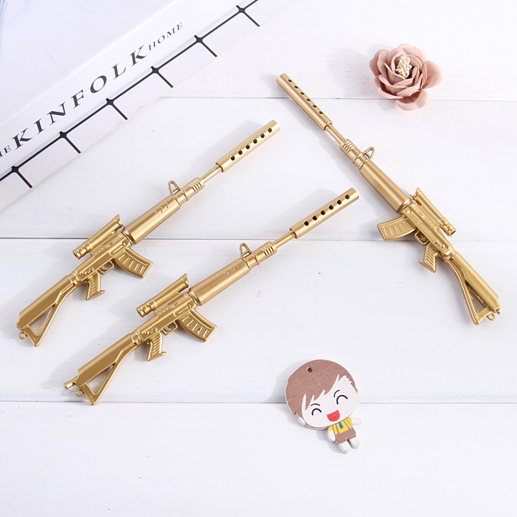 M4 Submachine gun Roller ball pen game Roller ball pen Assemblable pen student originality Stationery wholesale
