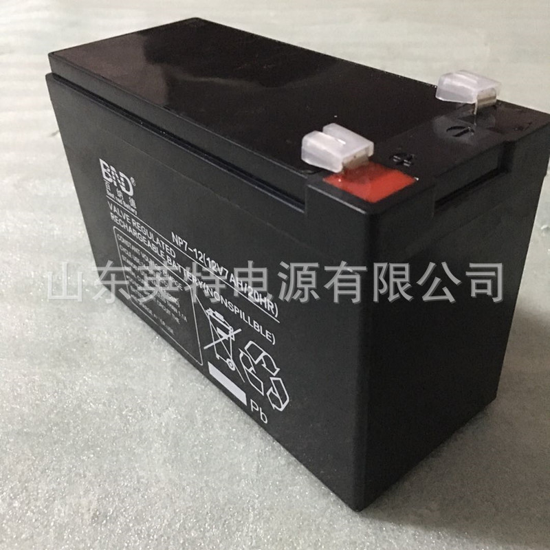 免维护百纳德蓄电池NP7-12 BND蓄电池12V7ah铅酸免维护蓄电池