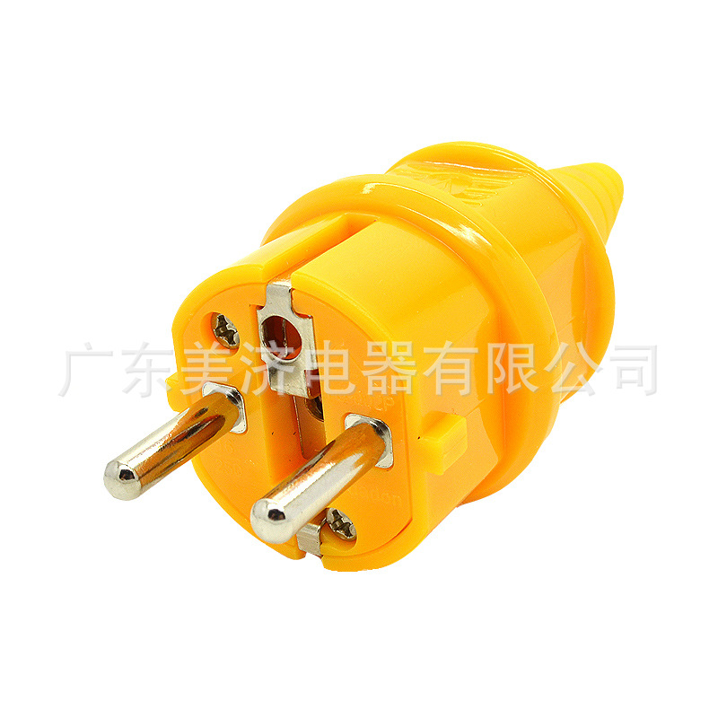 法国装配式插头 接线法标插头 工具线插头 法式工具头 002P