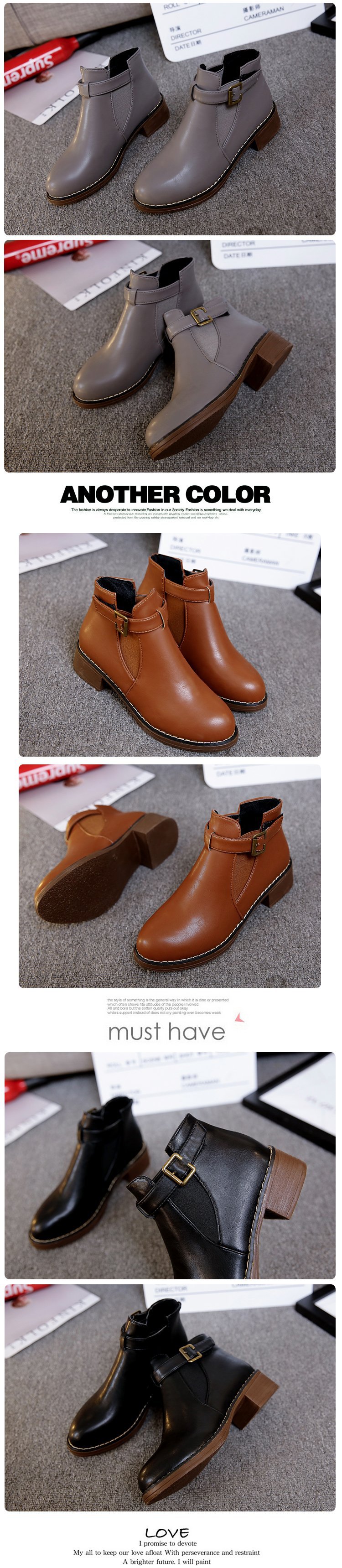 Bottes femme en PU artificiel - Ref 3354924 Image 13