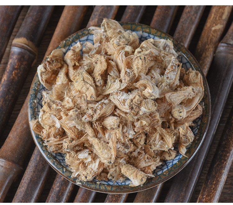 Male Silkworm Moth (Bombyx mori) — Dried Food-Herb Animal Material, 500g quality and texture