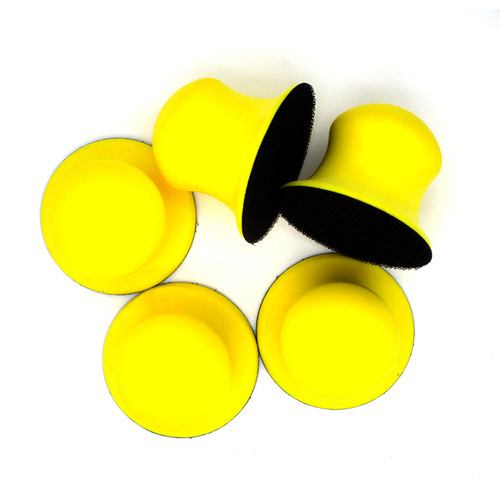 Cross-border supply 3-inch 75mm round manual polishing disc self-adhesive sandpaper tray car beauty cleaning hand tray