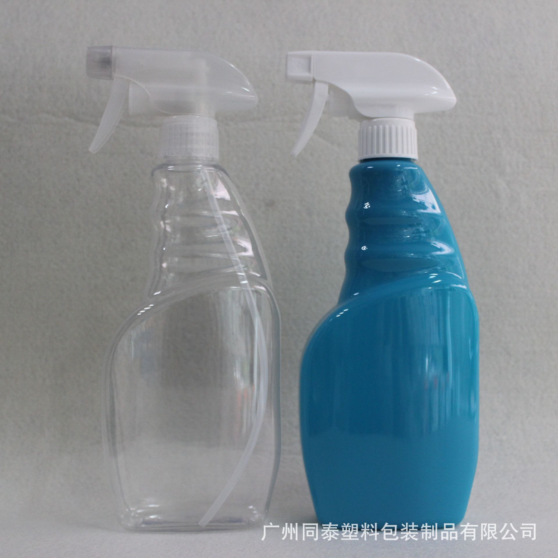 500ML PET塑料喷枪瓶 高透明喷雾瓶 玻璃水瓶 油污净瓶喷雾器瓶子