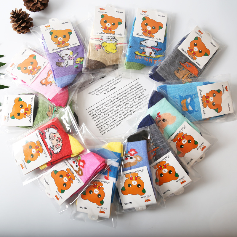 Independent packing men and women Cartoon lovely In cylinder Tongwa Child gift Socks Children's socks Cotton socks Manufactor wholesale