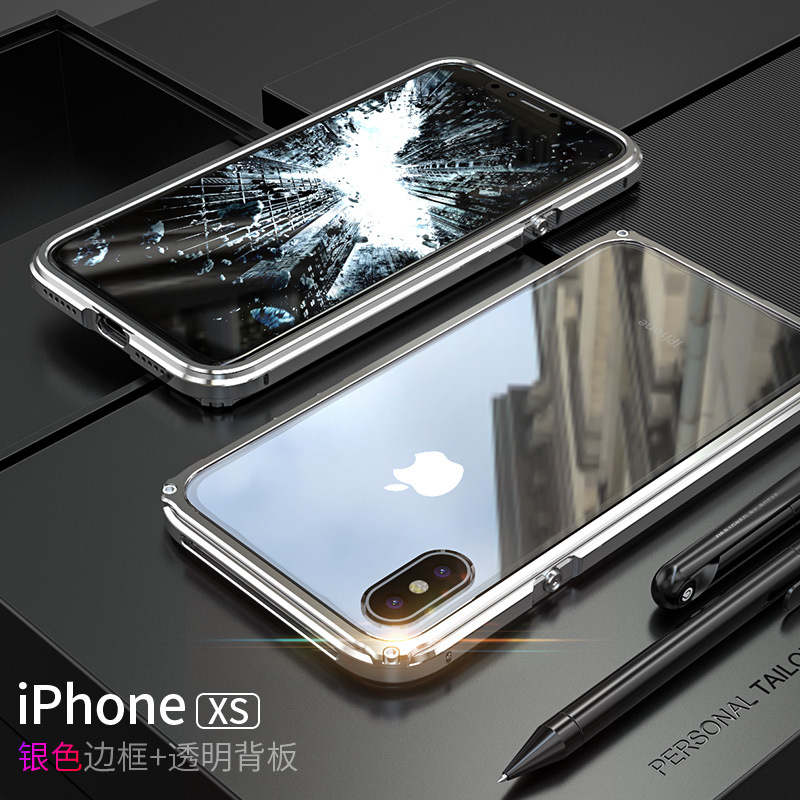 GINMIC Legend Slim Aluminum Metal Bumper Scratch Resistant PC Cover Case for Apple iPhone XS Max & iPhone XR & iPhone XS