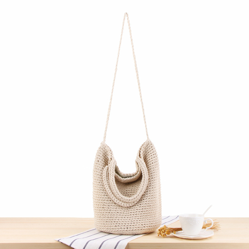 She said Sen is a versatile one shoulder hand woven bag, bohemian holiday straw bag