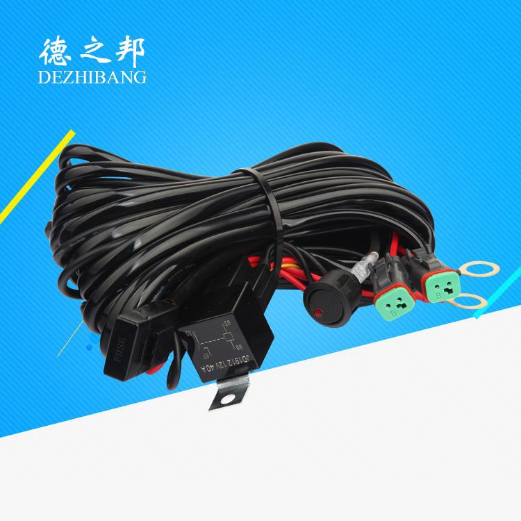 厂家直销一拖二线束汽车LED灯线组长条灯线车灯线