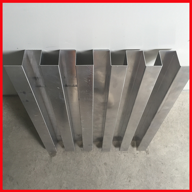 厂家定制墙面波折凹槽金属装饰板灰色氟碳铝板门头招牌凹凸铝单板