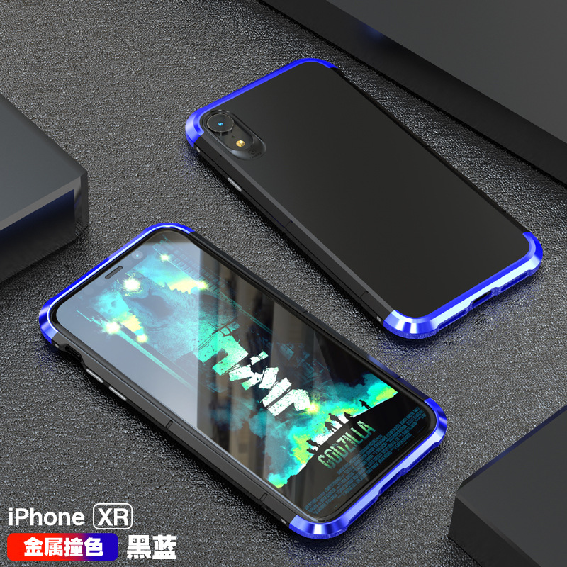 GINMIC Shield Aluminum Metal Frame Hard PC Back Cover Case for Apple iPhone XS Max & iPhone XR & iPhone XS