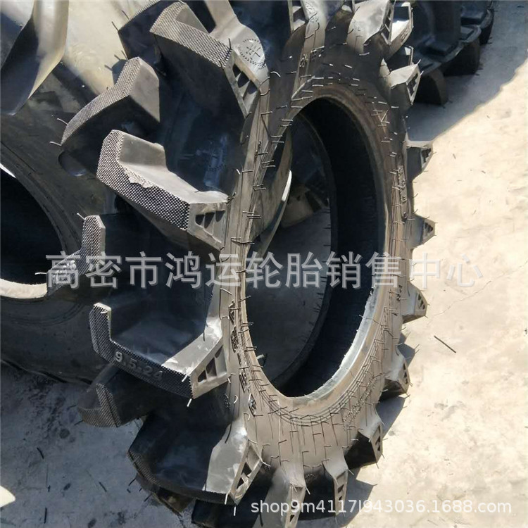 现货供应 9.5-24水田高花拖拉机四轮车轮胎稻田用轮胎